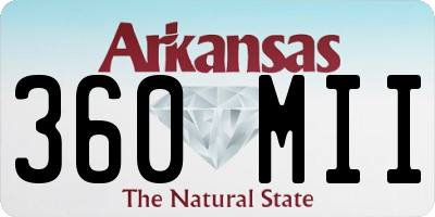 AR license plate 360MII