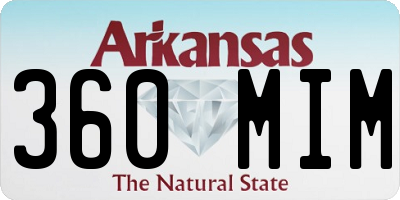 AR license plate 360MIM