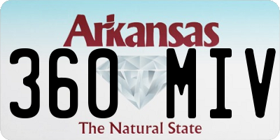 AR license plate 360MIV