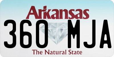 AR license plate 360MJA