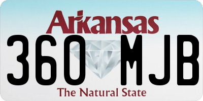 AR license plate 360MJB
