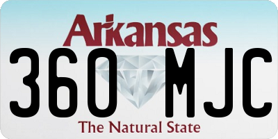 AR license plate 360MJC