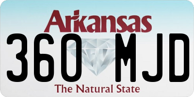AR license plate 360MJD