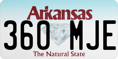 AR license plate 360MJE