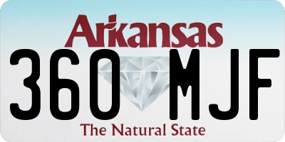 AR license plate 360MJF