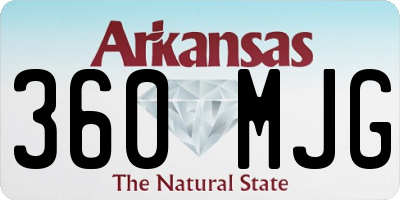 AR license plate 360MJG