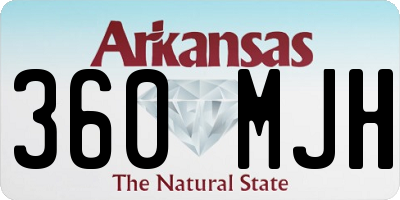AR license plate 360MJH