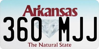AR license plate 360MJJ