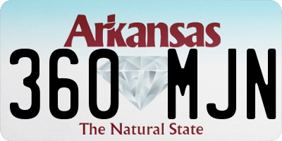 AR license plate 360MJN
