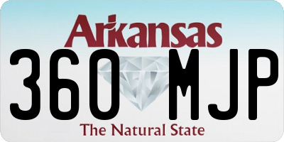 AR license plate 360MJP