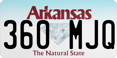 AR license plate 360MJQ