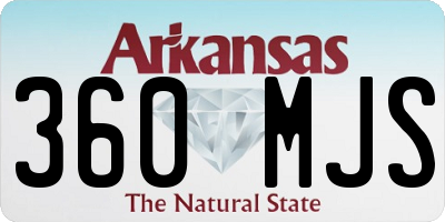 AR license plate 360MJS