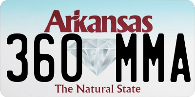 AR license plate 360MMA