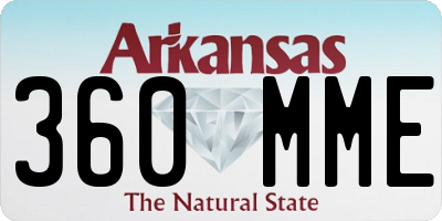 AR license plate 360MME