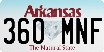 AR license plate 360MNF