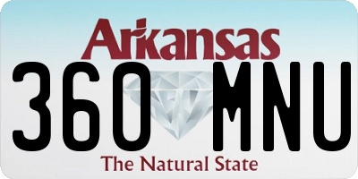 AR license plate 360MNU
