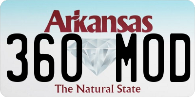AR license plate 360MOD