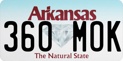 AR license plate 360MOK