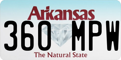 AR license plate 360MPW