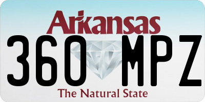 AR license plate 360MPZ