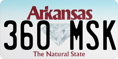 AR license plate 360MSK
