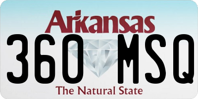 AR license plate 360MSQ