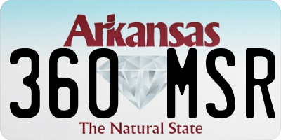 AR license plate 360MSR