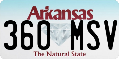 AR license plate 360MSV