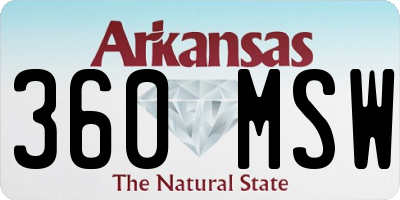 AR license plate 360MSW