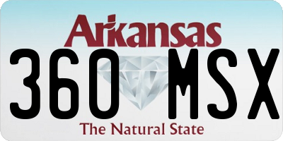 AR license plate 360MSX