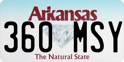 AR license plate 360MSY