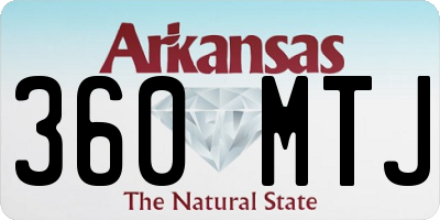 AR license plate 360MTJ