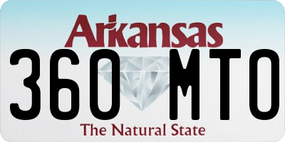 AR license plate 360MTO