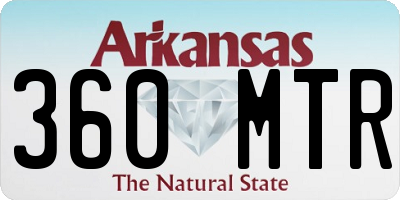 AR license plate 360MTR