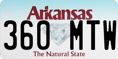 AR license plate 360MTW
