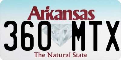 AR license plate 360MTX