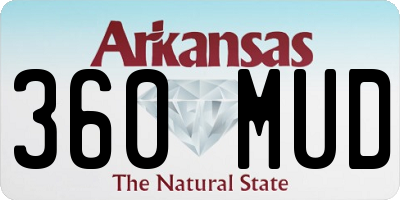 AR license plate 360MUD