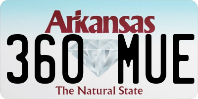 AR license plate 360MUE