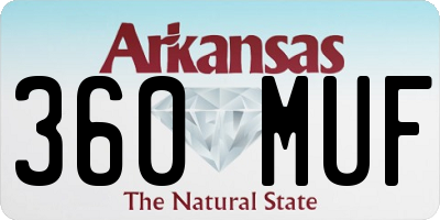 AR license plate 360MUF