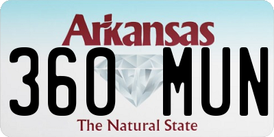 AR license plate 360MUN
