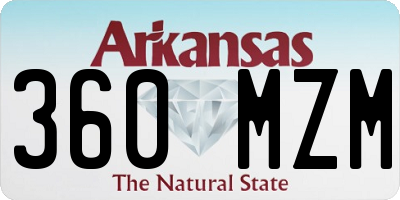 AR license plate 360MZM