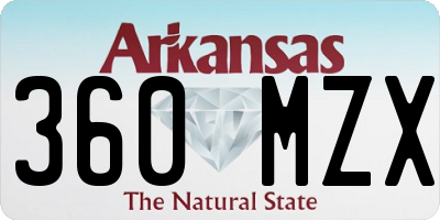 AR license plate 360MZX