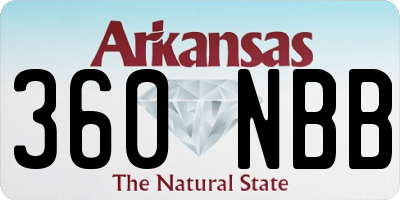 AR license plate 360NBB