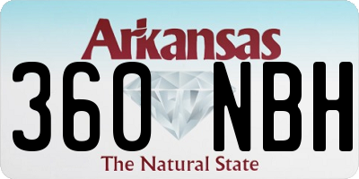 AR license plate 360NBH