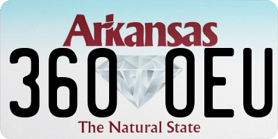 AR license plate 360OEU