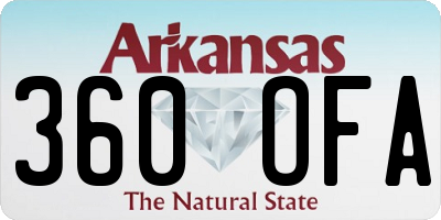 AR license plate 360OFA