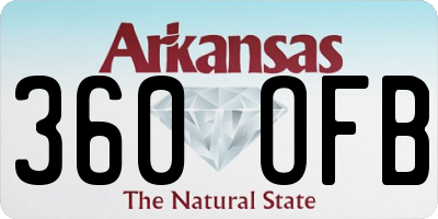 AR license plate 360OFB