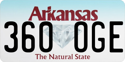 AR license plate 360OGE