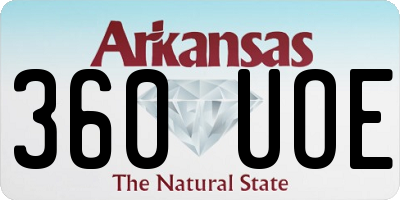 AR license plate 360UOE