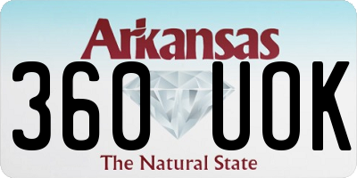 AR license plate 360UOK
